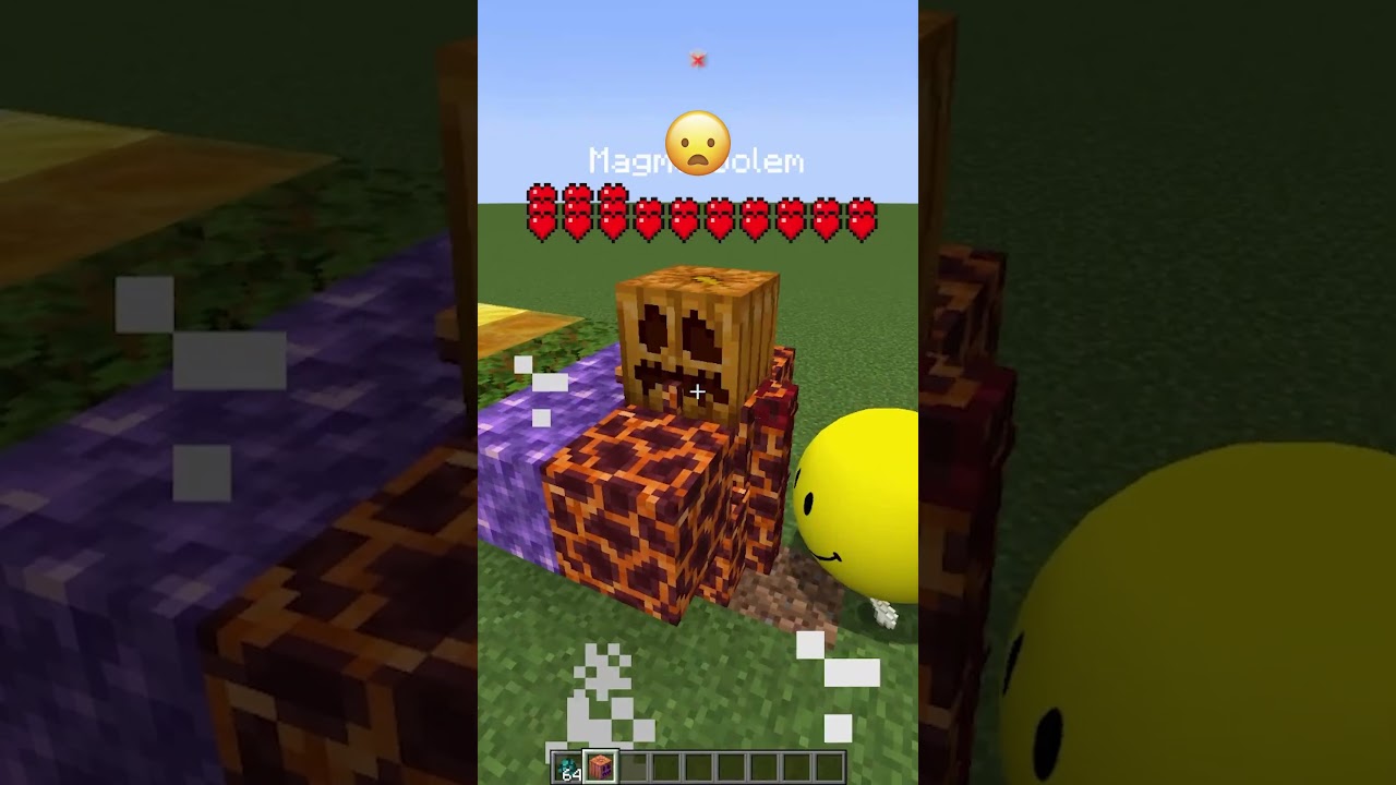 Creating Angry Verity vs Existing Golems Emoji Reaction #shorts #minecraft #meme
