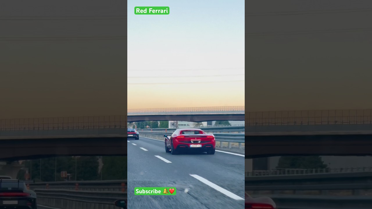 Beautiful Red Ferrari Sportcar#travel #sportcar