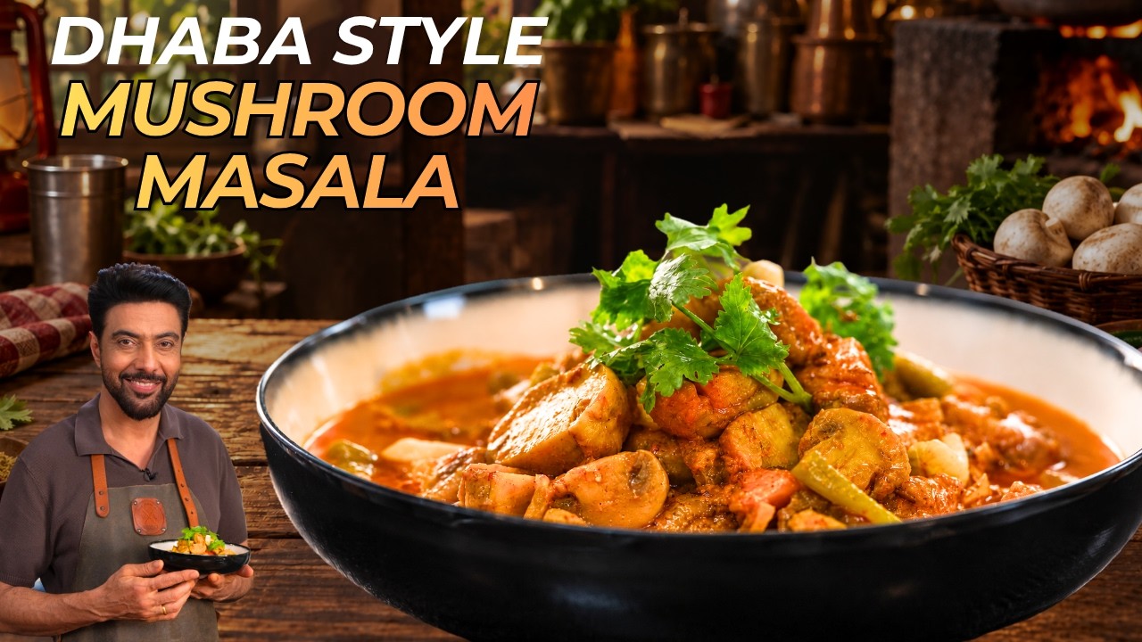 Best Mushroom recipe | ढाबे जैसा मशरूम मसाला | Dhaba Mushroom Masala | Chef Ranveer Brar