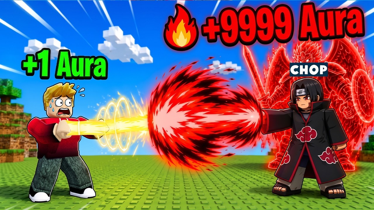 ROBLOX CHOP AND FROSTY PLAY THE +1 AURA TO BLAST BOSSES