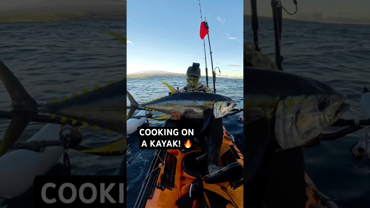 Made Yellowfin Tuna Carpaccio on my kayak! 🔥 #sakanasyndicate #catchandcook #fishing #foodie #fyp