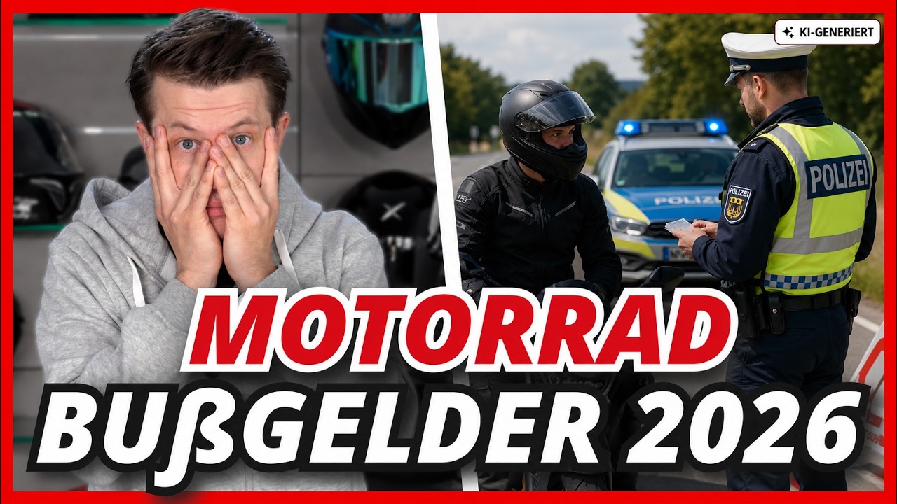 Zu schnell oder zu laut? Das wird teuer! 🏍️💨 Bußgelder für Biker!