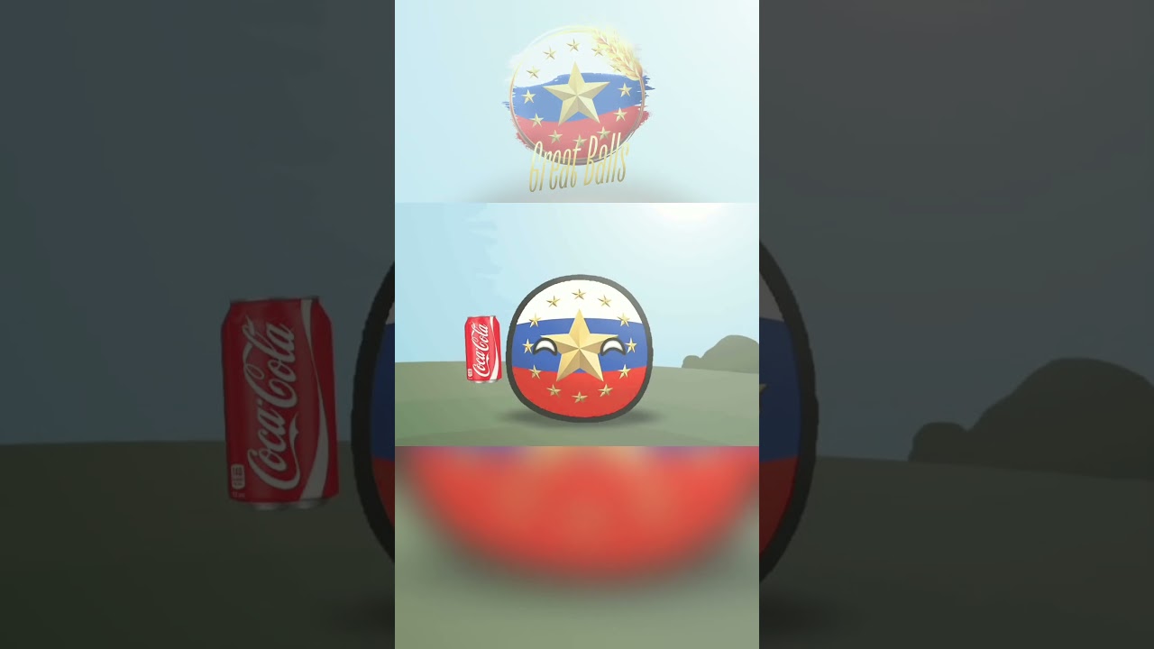 COCA-COLA ESPUMA ✨ #countryballs #shorts #animation #at2 #dc2 #fypシ #cocacola #recomended #memes
