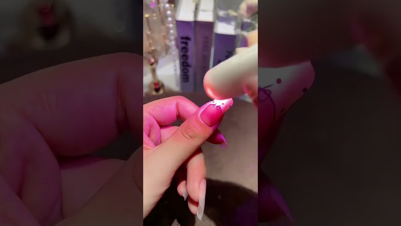 Cute nail art 🌸 # #douyin #makeup #makeuptutorial