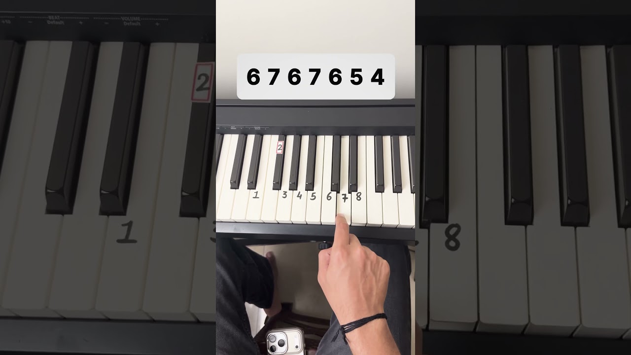 Main koi aisa geet gaun - Simple Tutorial #piano #shorts