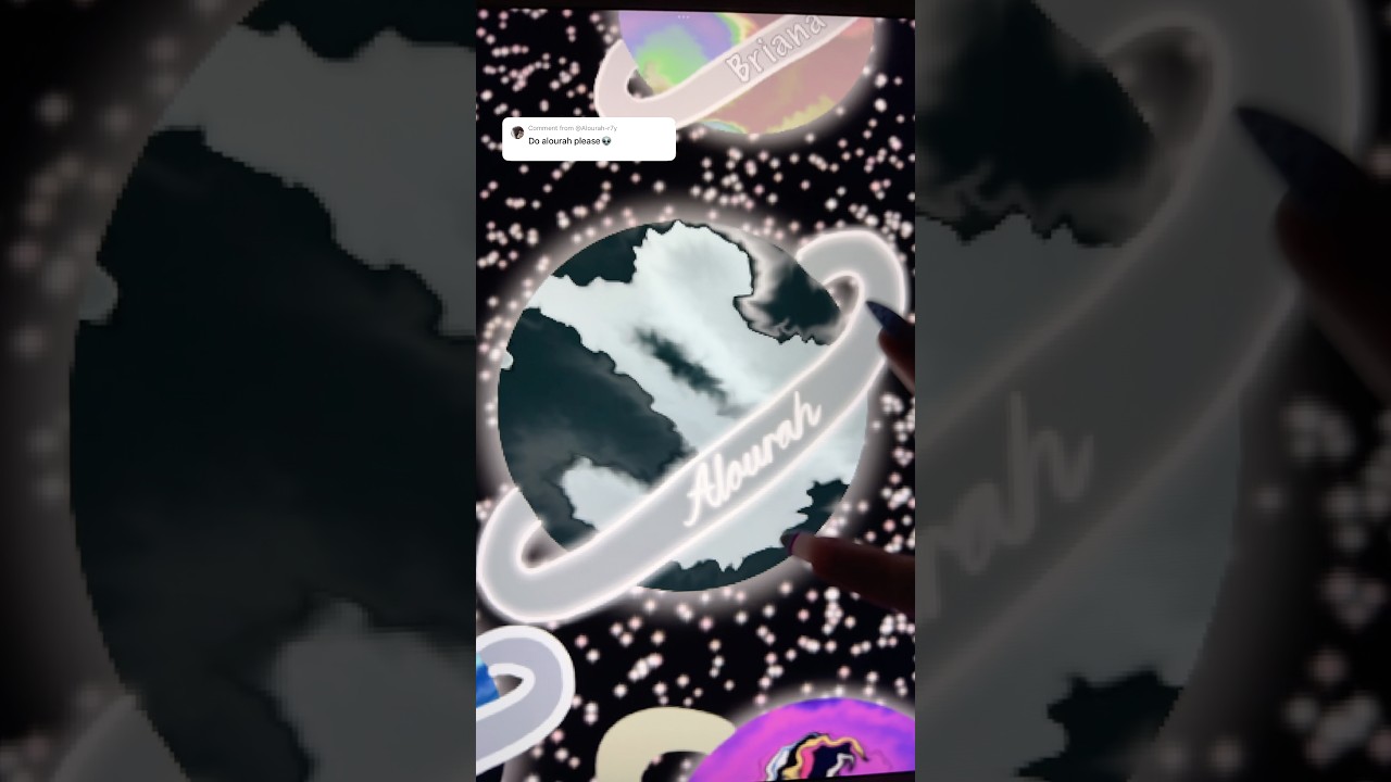 planet series🪐 | alourah👽 | #shorts #procreate #digitalart #shortsviral #viral #art #satisfying