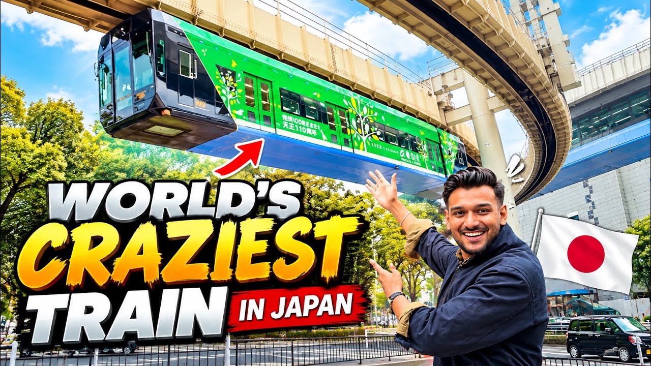 I TRAVELED IN JAPAN’S CRAZIEST HANGING TRAIN! 🔥🇯🇵