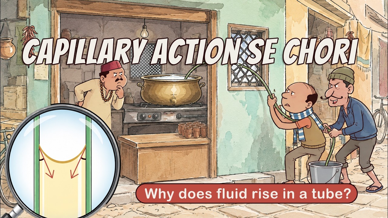 Capillary Rise aur Badam milk ki chori || Adhesiv and cohesive forces