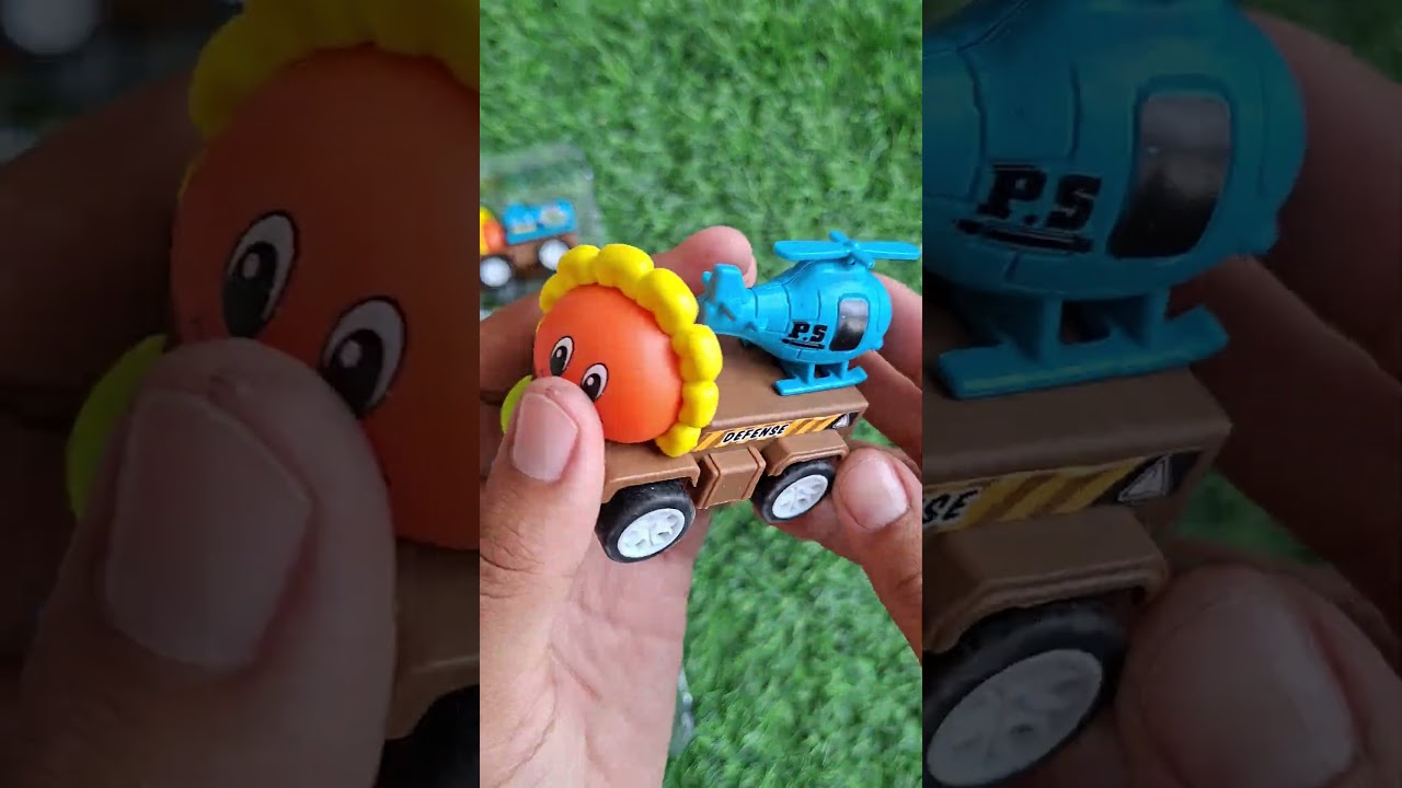 Plant vs Zombie Car Toys City Police Car Series Unboxing ASMR no Talking and Testing