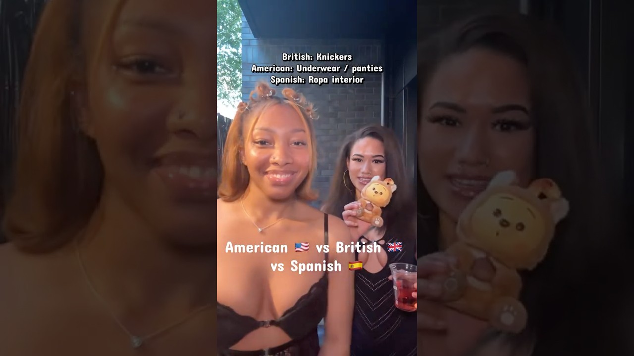 American English vs British English vs Spanish❣️Which is your fav??#languagelearning #humor #spanish