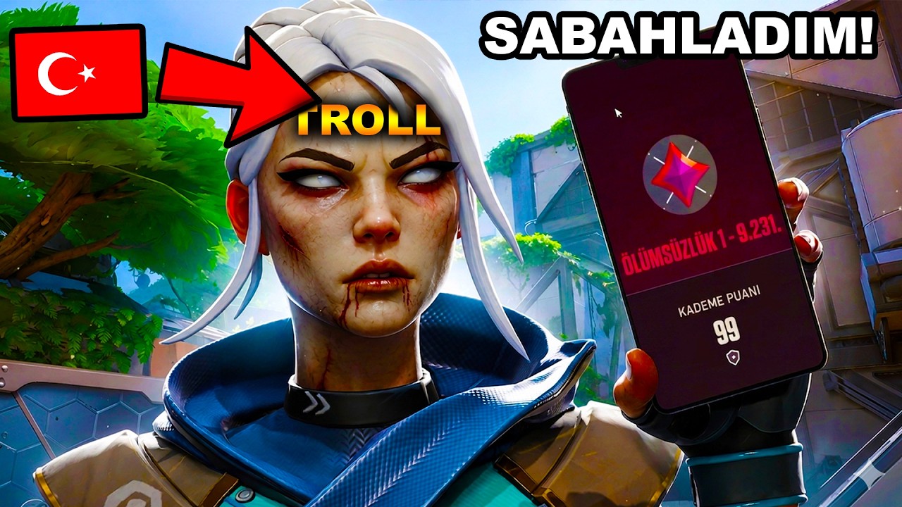 99 KP OLAN HESABI GECE ZOMBİLERİYLE TR SUNUCUSUNDA RANK ATLATMAYA ÇALIŞTIM (SABAHLADIM) VALORANT