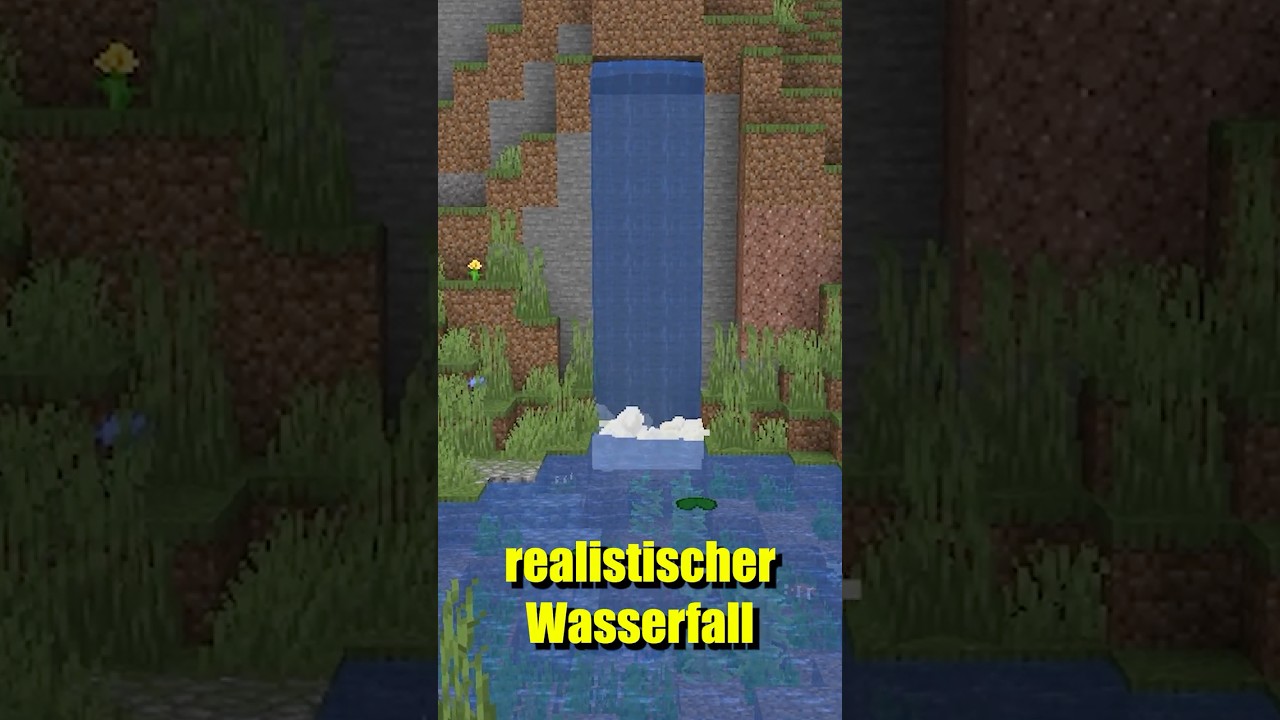 Realistischer Wasserfall | #larslp #minecraft #minecrafttutorial