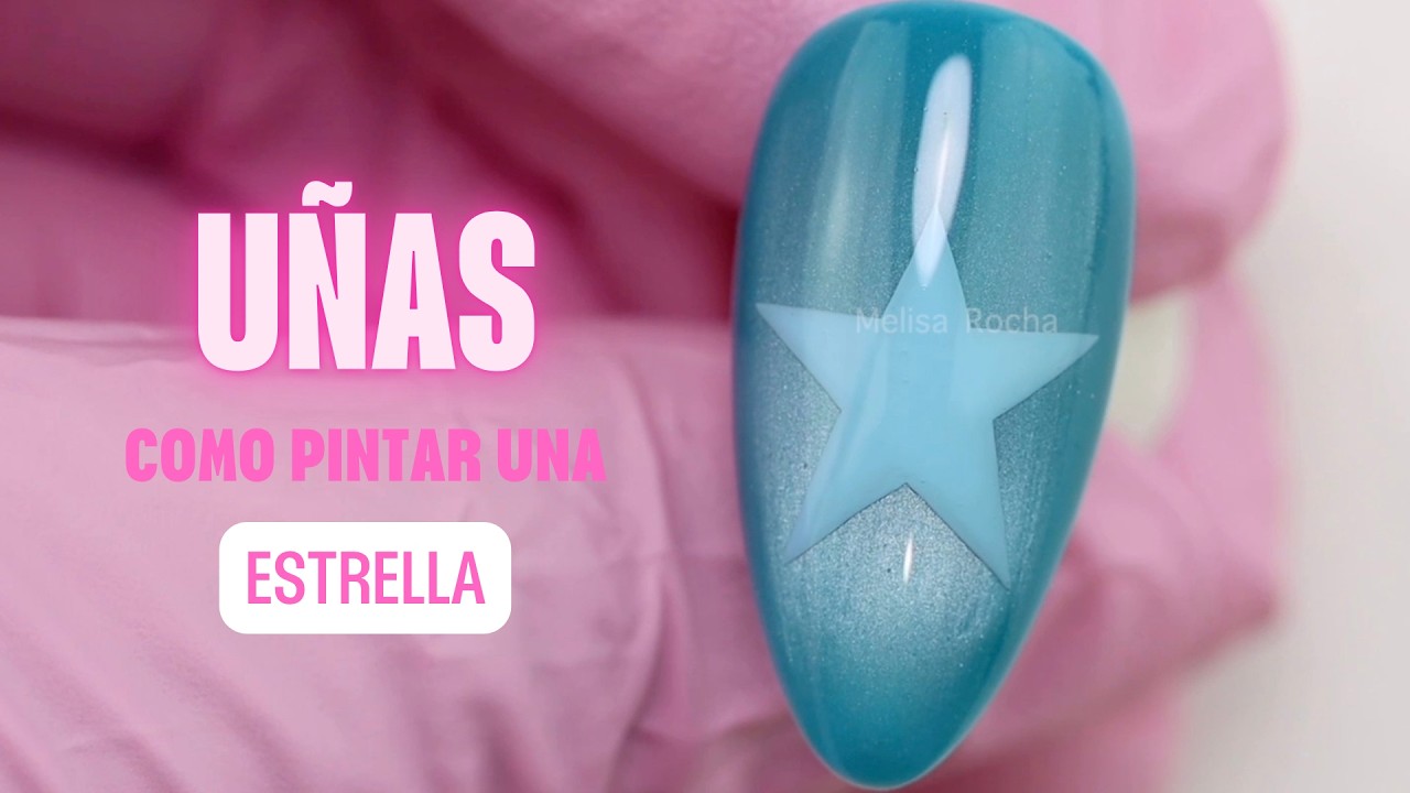 Uñas como Pintar una Estrella Fácilmente 💅🏼✨Principiantes  Nail Art