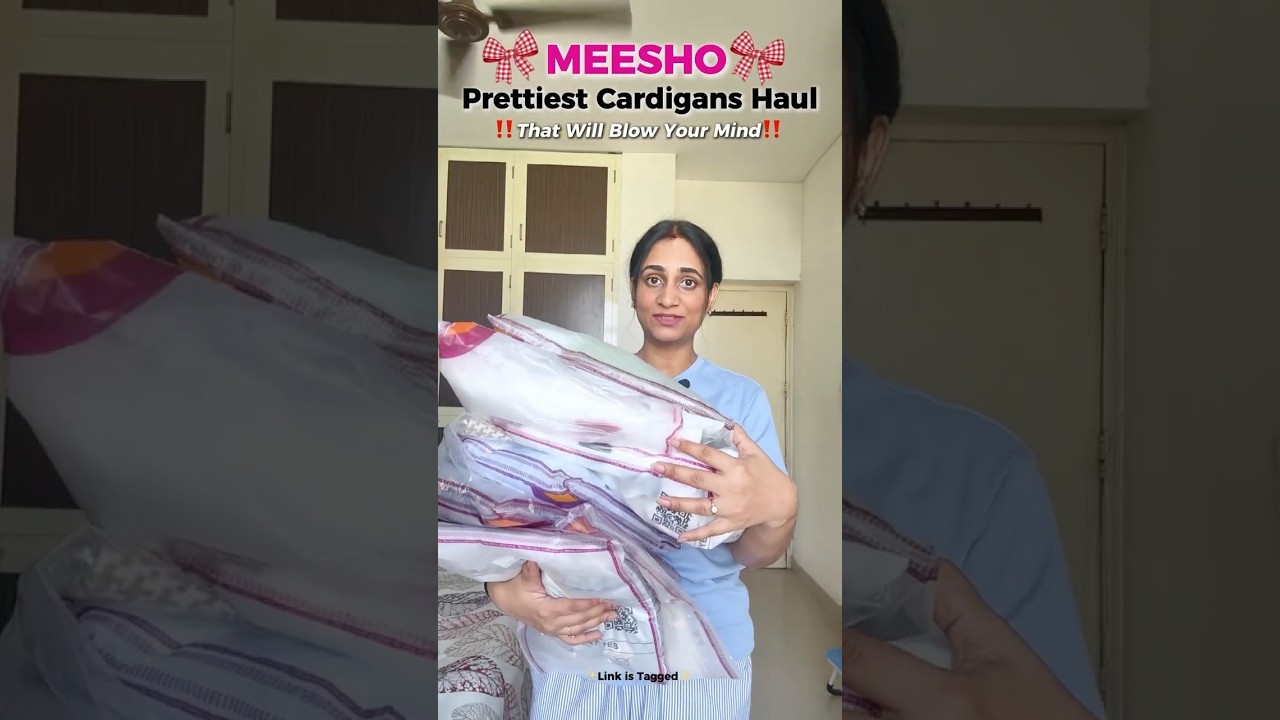 Meesho Cardigans Haul 🌸✨ #meesho #meeshohaul #cardigan #winterspecial #viral #shorts #sweater