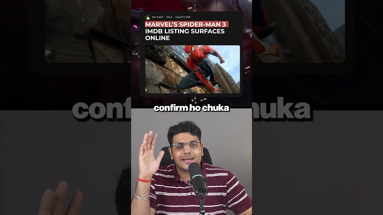 Spider-Man 3 Game CONFIRMED 😍🔥