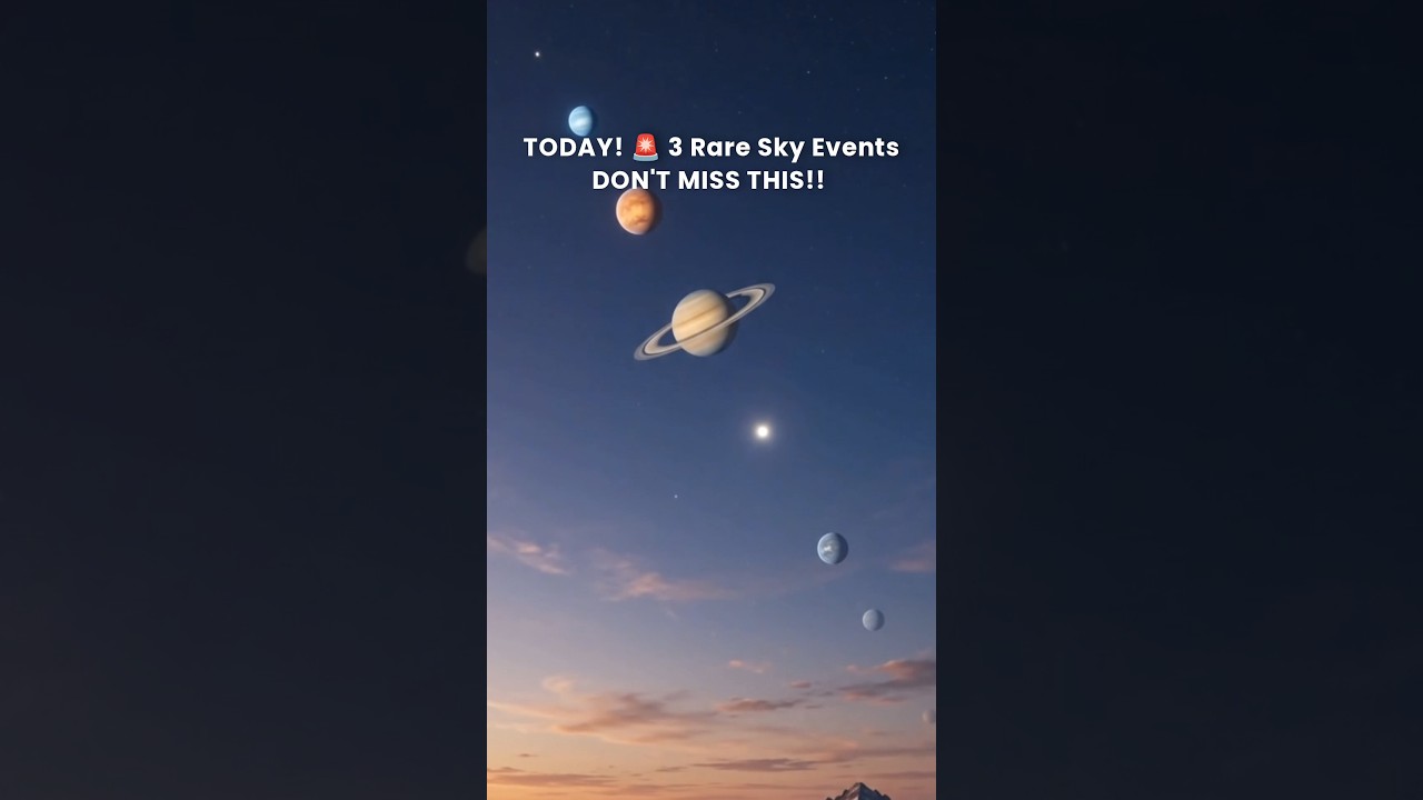 3 HUGE Sky Events TODAY! ☀️🪐☄️ Solar Eclipse, 6 Planets & Perseids