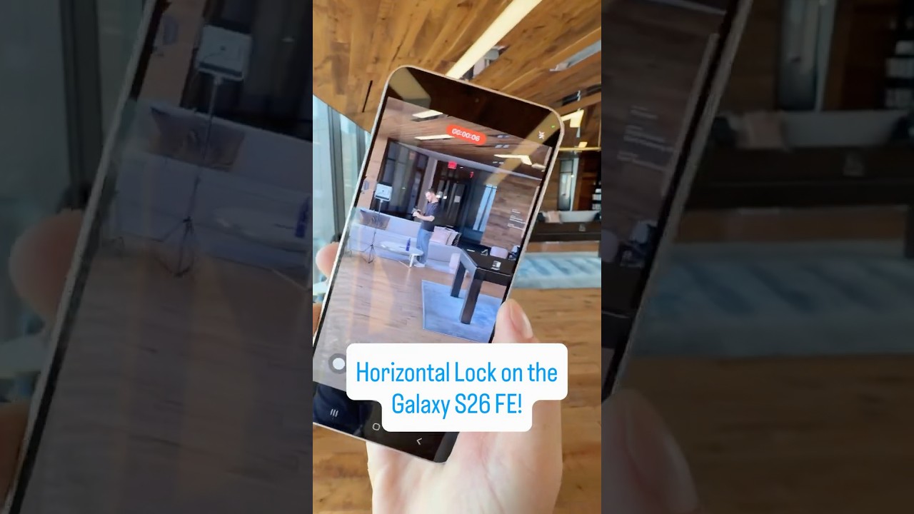 Horizontal Lock on the new Galaxy S26 FE from Samsung! #samsung #galaxys26fe #tech #android