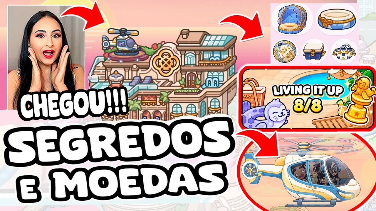 CHEGOU! SEGREDOS E MOEDAS NO AVATAR WORLD | NOVA ATUALIZAÇÃO HELICÓPTERO NO HOTEL