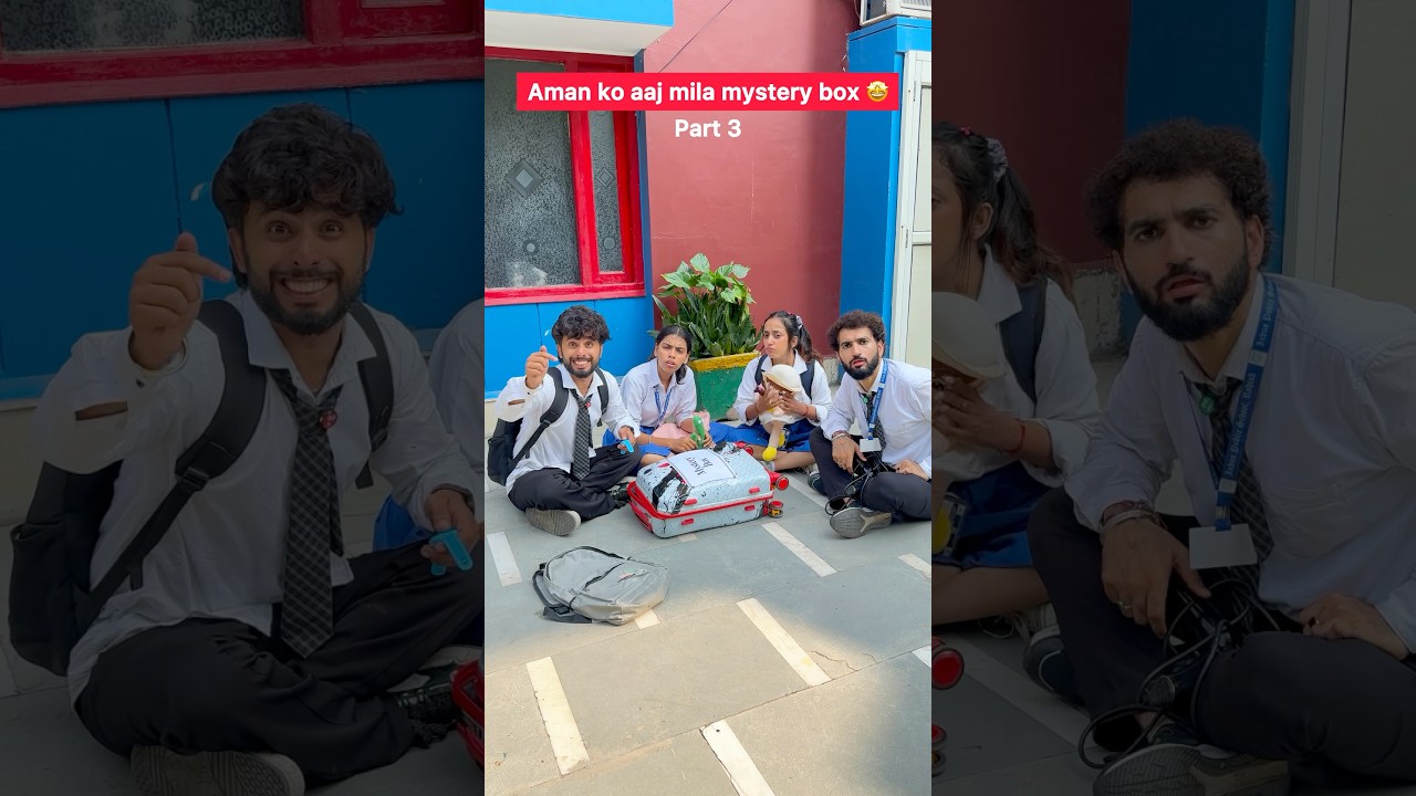 Aman ko mila mystery box part 3 😂 #comedy #funny #viral #trending #schoollife
