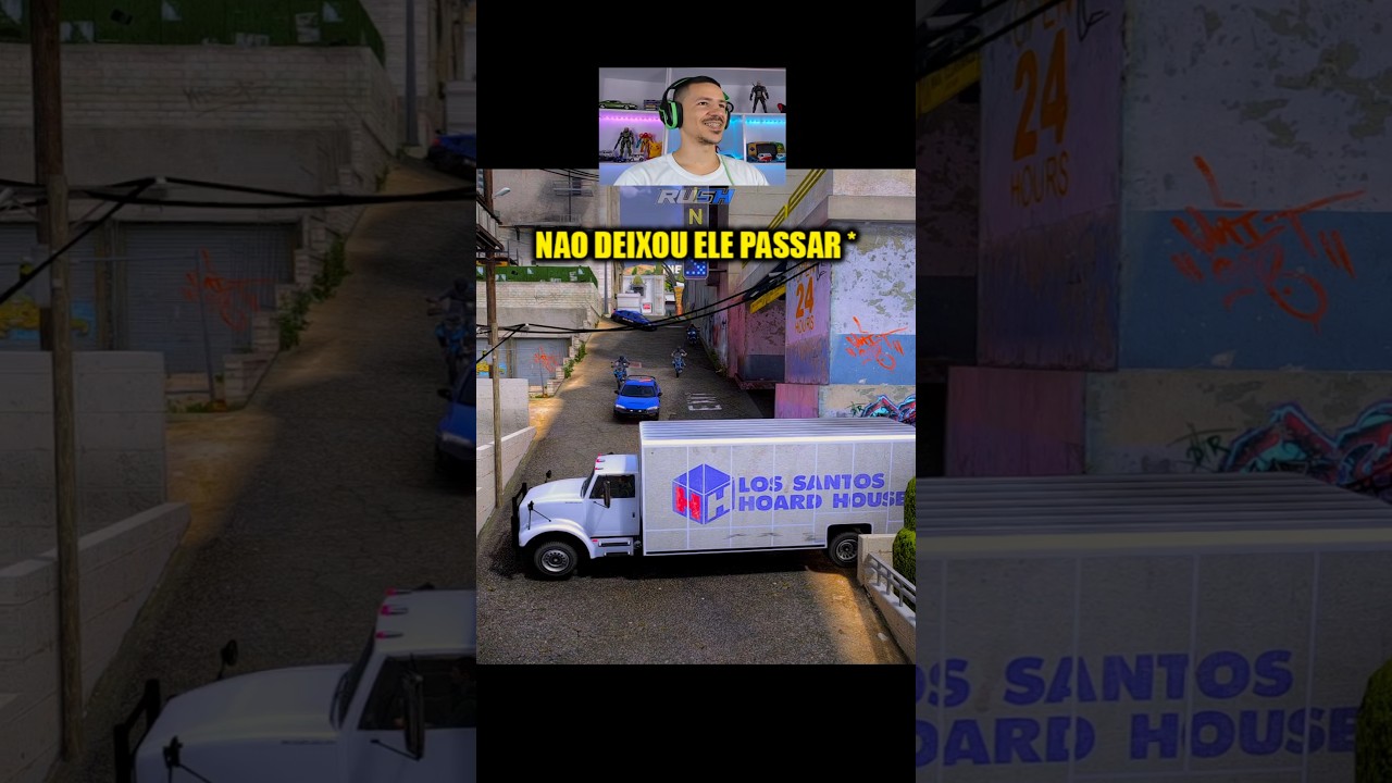 Ele nao deixou o policial pegar o amigo dele agora nessa fuga insana no gta rp #shorts #viralvideo