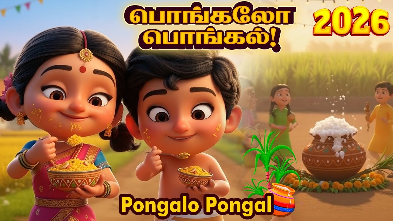 பொங்கலோ பொங்கல் 2026 | Pongal-O-Pongal 2026 | Pongal Song | Kids Rhymes Tamil | Pongal Song in Tamil