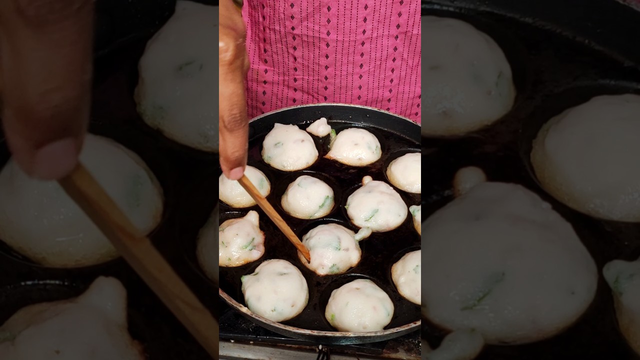 గుంతలో పొంగనాలు 😍🤩 | Morning Wish | #tiffin #vlog #guntaponganalu