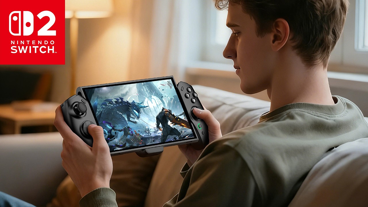 TRANSNOVO Handheld Pro Controller Grip for Nintendo Switch 2 with Hall-Effect, 9-Axis, Macros/Turbos