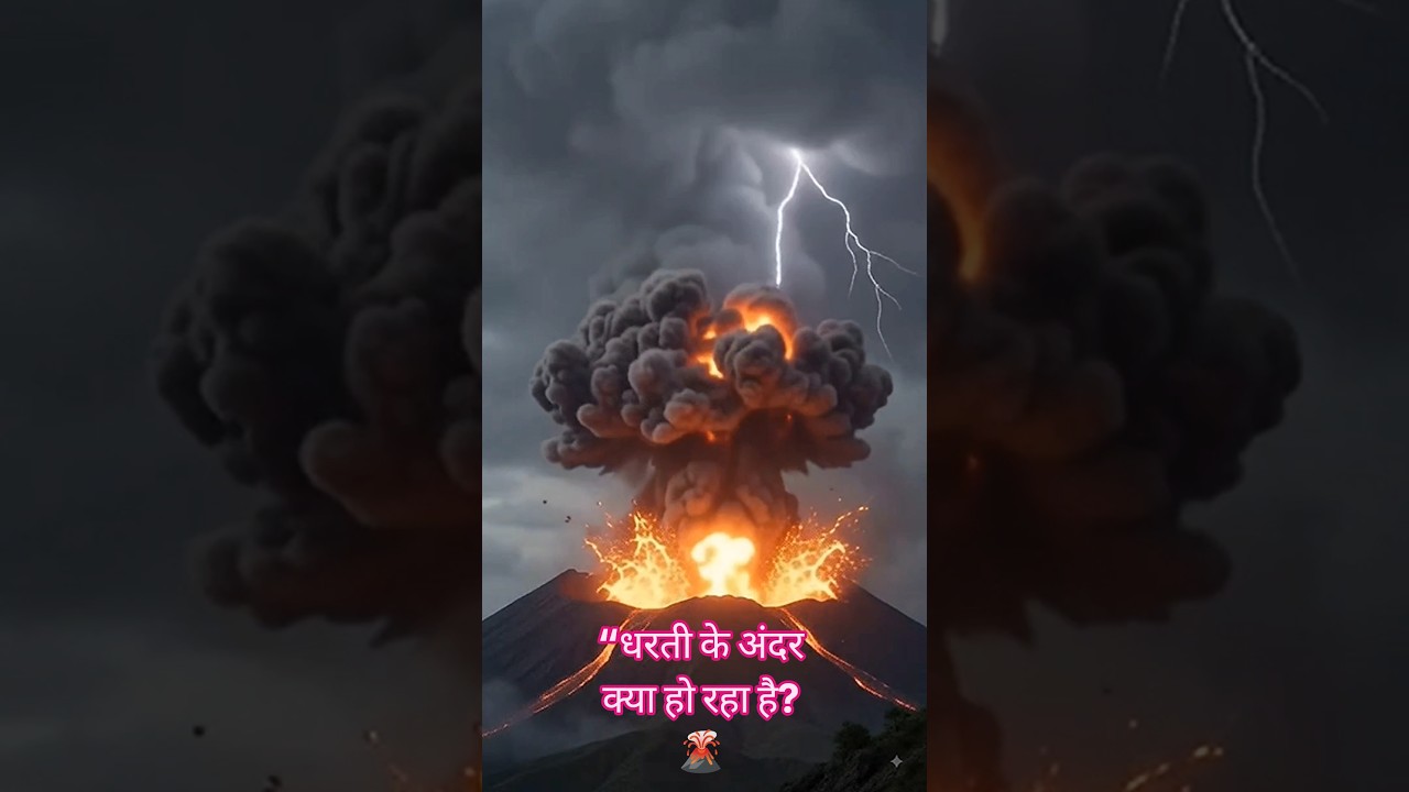 ज्वालामुखी आखिर फटता कैसे है? 😱#VolcanoEruption #AmazingFacts #HistoryFacts #virqlshorts#exam