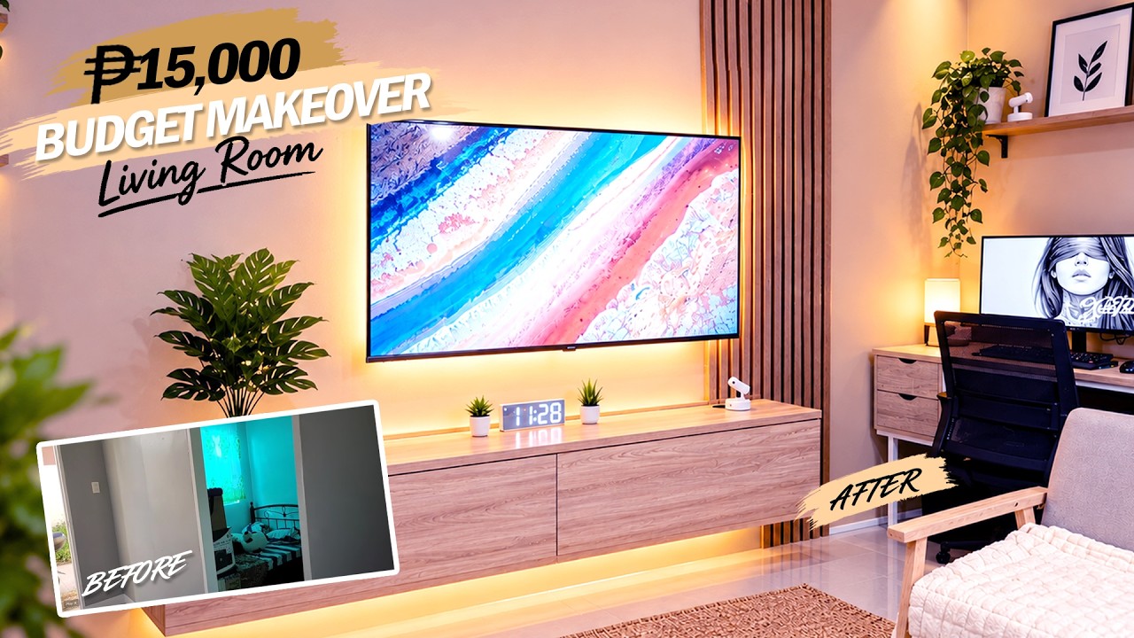 BUDGET MAKEOVER FOR OUR LIVING AREA | ₱15,000 Budget