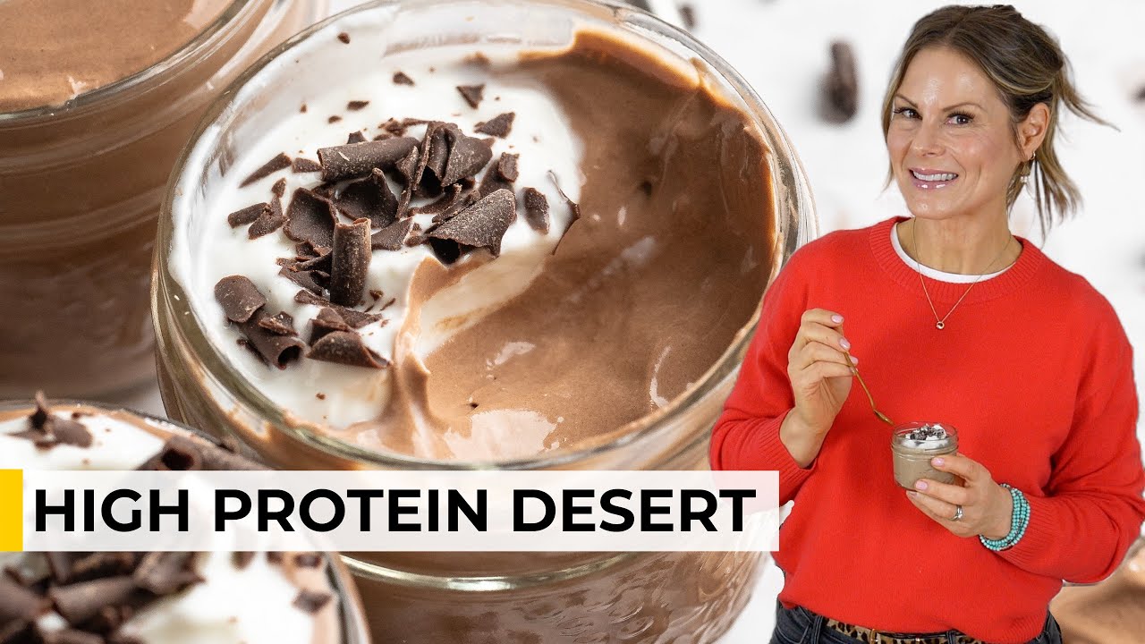 HIGH PROTEIN DESSERT | Healthy Cottage Cheese Chocolate Mousse in Minutes
