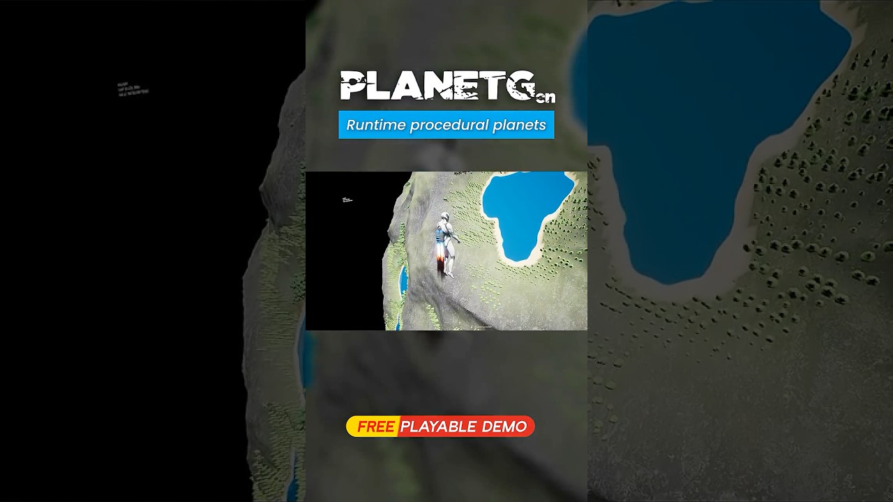 PlanetGen — Procedural Spherical Terrain | Gravity | Runtime Streaming | Foliage | Biomes | UE5