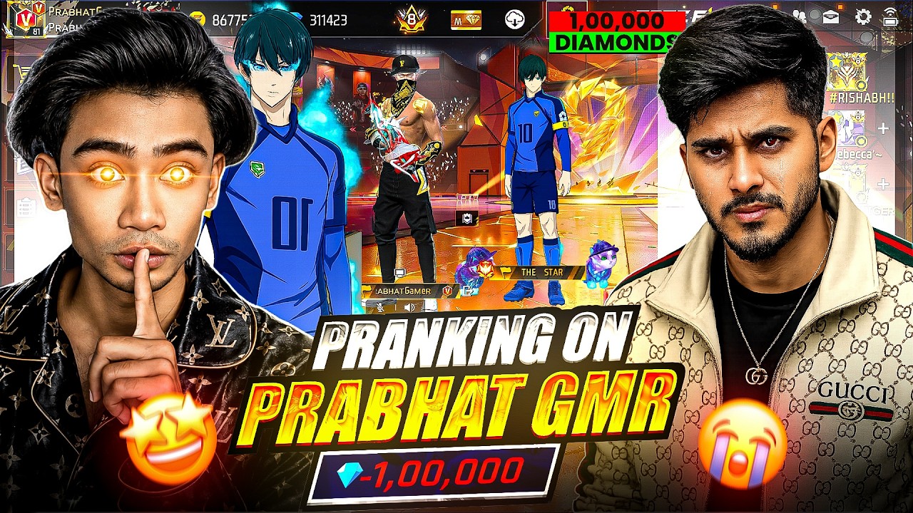 I WASTED 100,000 DIAMONDS ON PRABHAT GAMER'S ID || THE STAR