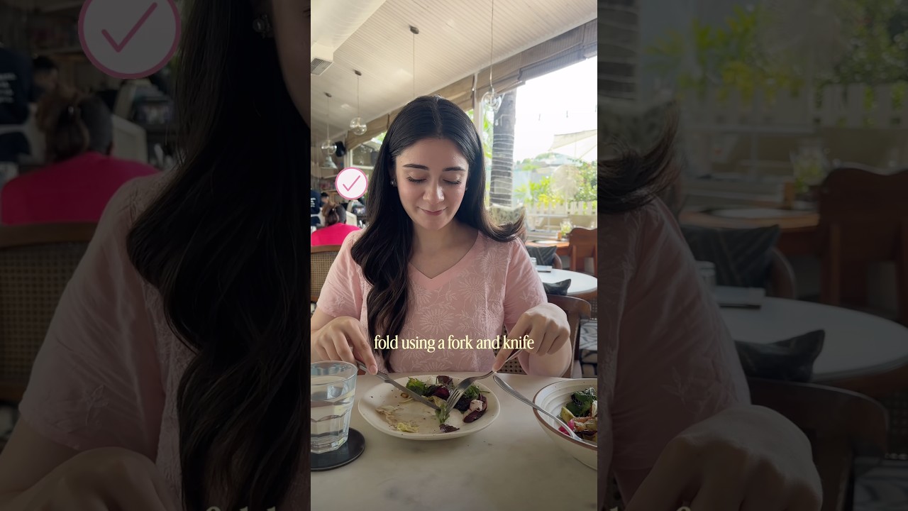 How to eat SALAD elegantly 🥗 Salad Etiquette