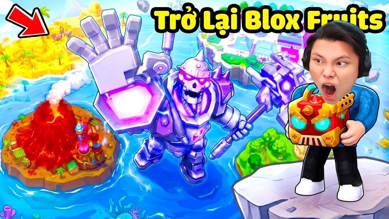 [ROBLOX] JayGray Trở Lại BLOX FRUITS😜🧲Sở Hữu Trái NAM CHÂM Vĩnh Viễn Full Skill Magnet Combo Siêu Đã