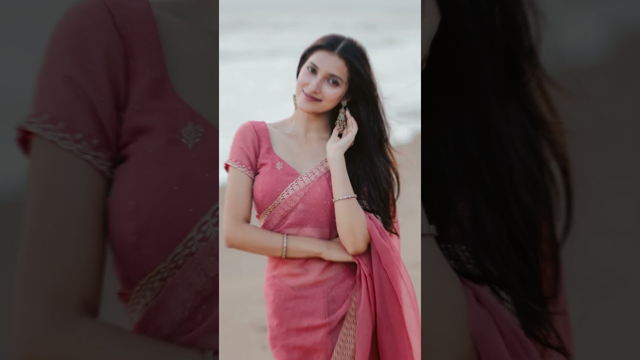Saree pose ideas #posingvideo #sareepose #photoshoot #keralasarees