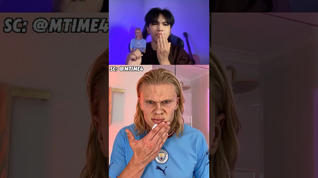 KRISNA REACT Haaland Not Ready for a Foam Hug from Yamal 🫧💀 #football #haaland #parody