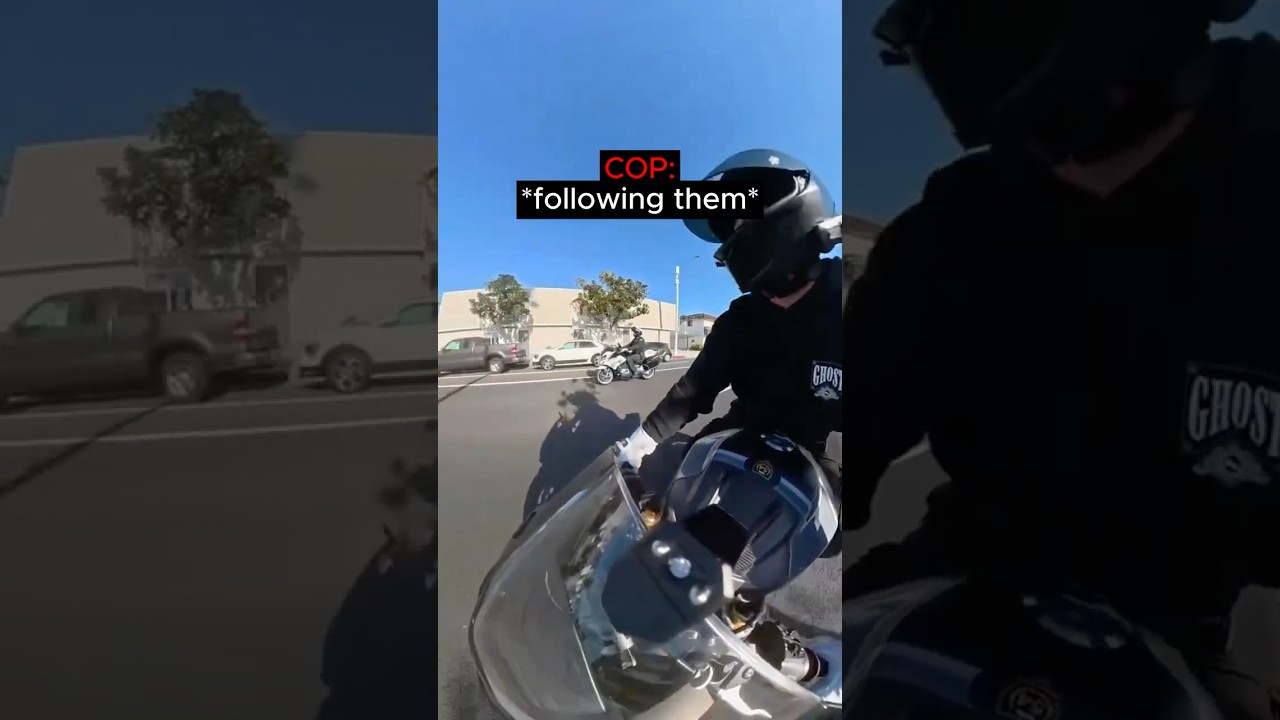 Cop Followed Bikers #shorts #motorcycle