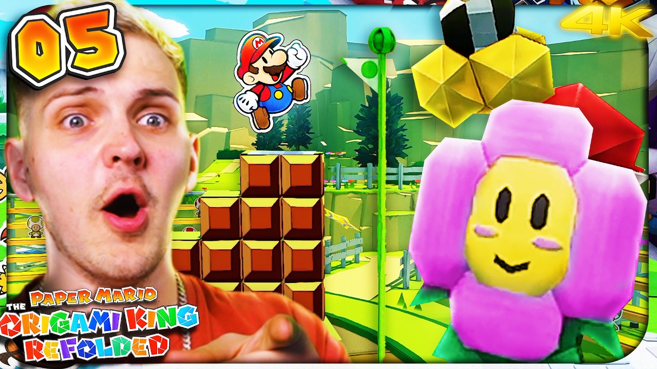 Let’s Play Paper Mario: Origami King Refolded #05 👑 Knackige Gegner & Easter Eggs am Picknick-Pfad