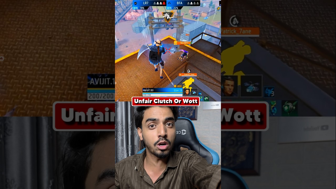 FASTEST 1 VS 4 UNFAIR CLUTCH💀🥶 | FREE FIRE ESPORTS BEST CLUTCH🔥 #shorts #freefire #viralshorts