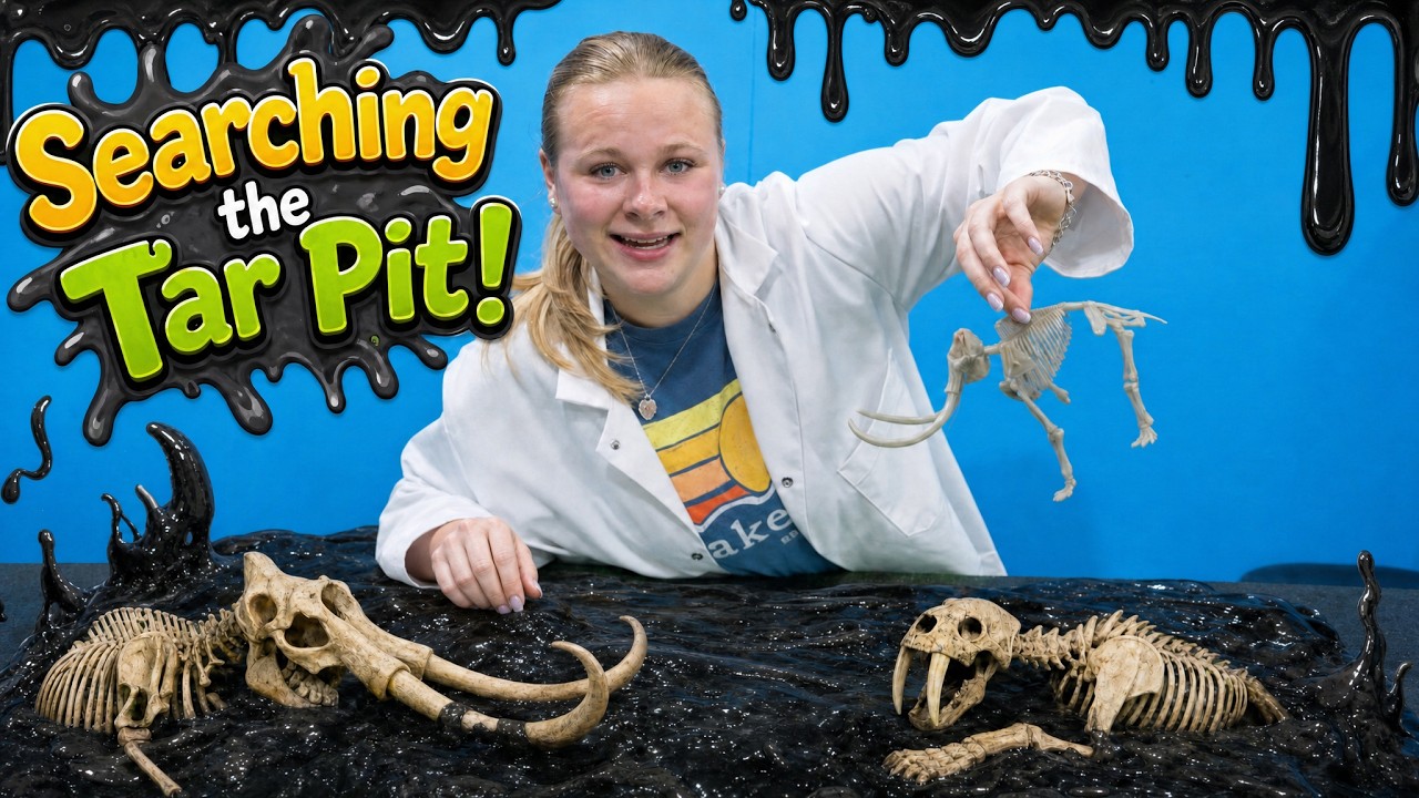 Assistant Finds Fossils of Mammoths and Sabre Tooth Cats in Slimy Tar Pits
