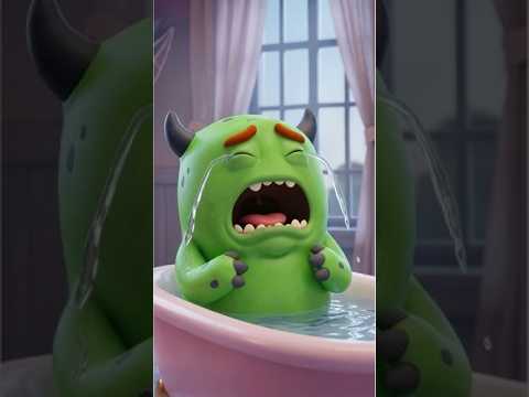 Are You Crying Green Monster? Halloween 2026 #shorts #halloween #kidssongs