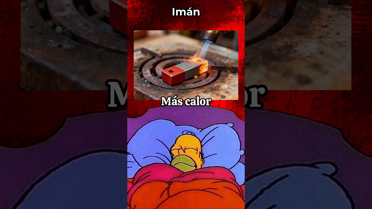 ¿imán + Calor?🧲🔥🤔 #curiosidades #maths #physics #fisica #humor #iman #fuego #shortsfeed #aprendizaje