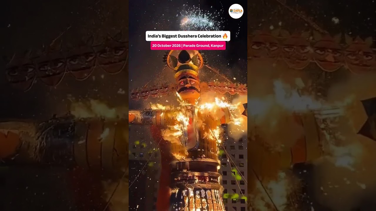 India’s Biggest Dussehra Celebration in Kanpur | Ravan Dahan 2026 | Hashtag India #viral #shorts