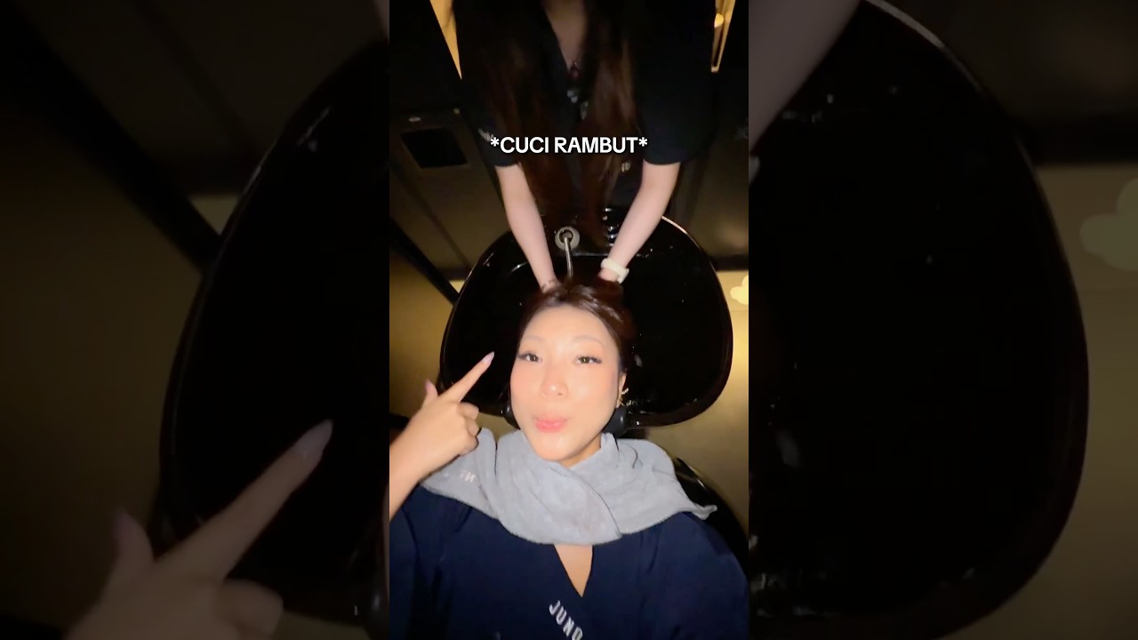 POTONG RAMBUT DI KOREA 💇‍♀️🤩 #liburanseru #maianananak