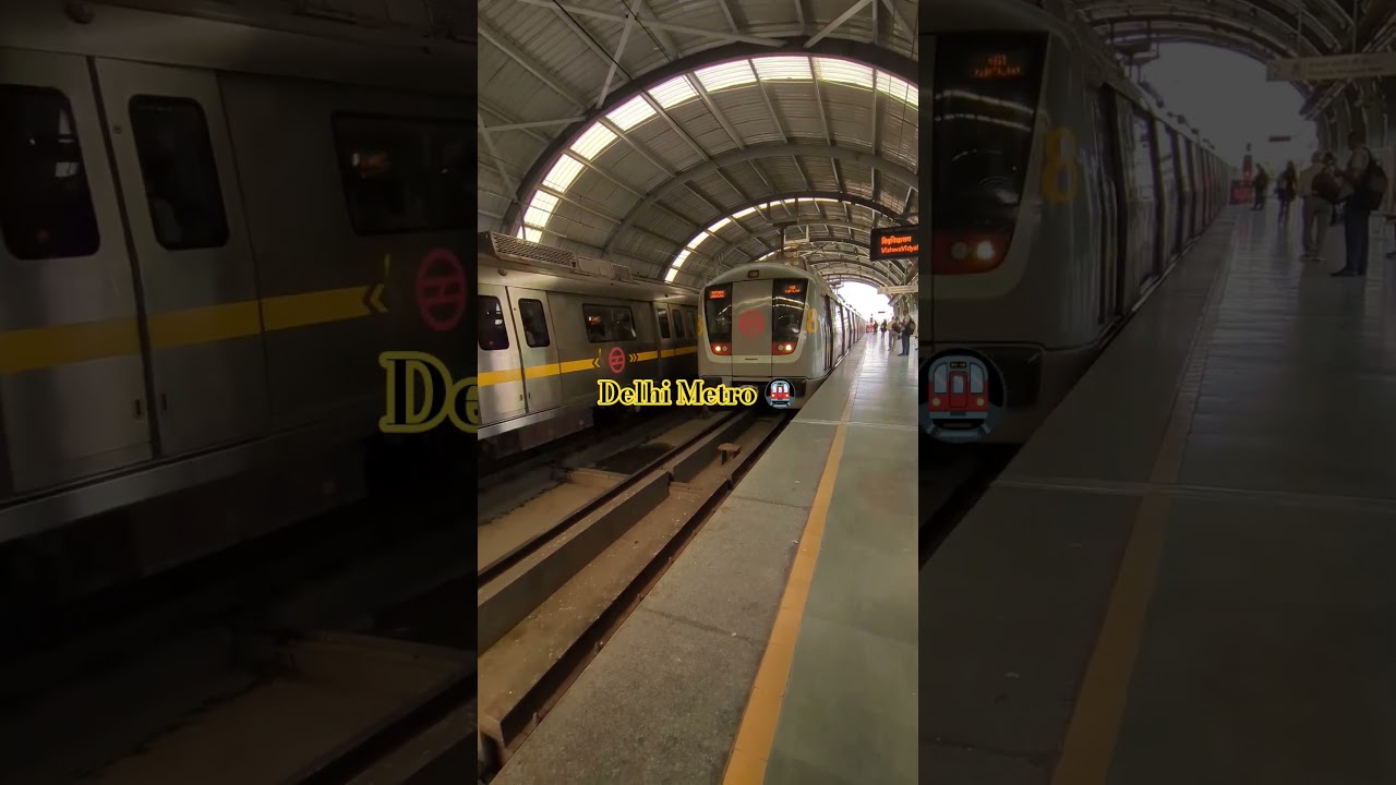 Delhi Metro 🚇 station | Delhi Metro arrival #delhimetro