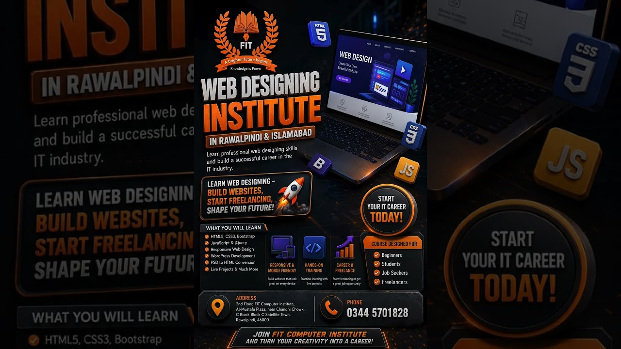 Web Designing Institute In Rawalpindi & Islamabad