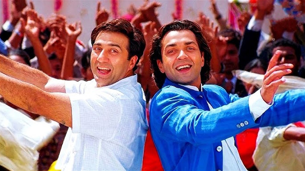 Dhoom Dhoom Luck Luck - LYRICAL VIDEO | Sunny, Bobby Deol | Dillagi | 90's  Bollywood hindi song