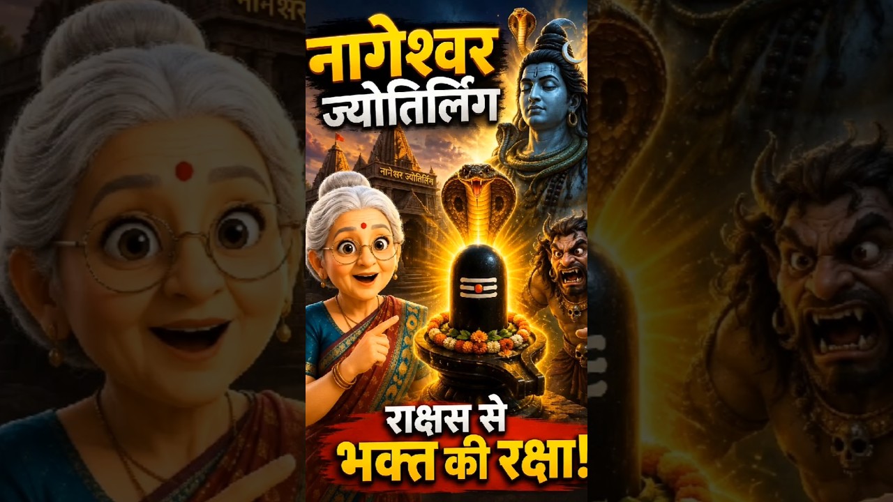 राक्षस से भक्त को बचाने स्वयं आए भगवान शिव! | नागेश्वर ज्योतिर्लिंग 🔱 #ytshorts #shorts #hinduism.