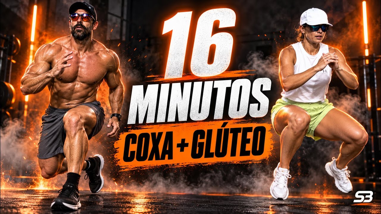 16 minutos COXA e GLÚTEO sem equipamentos | Sérgio Bertoluci 