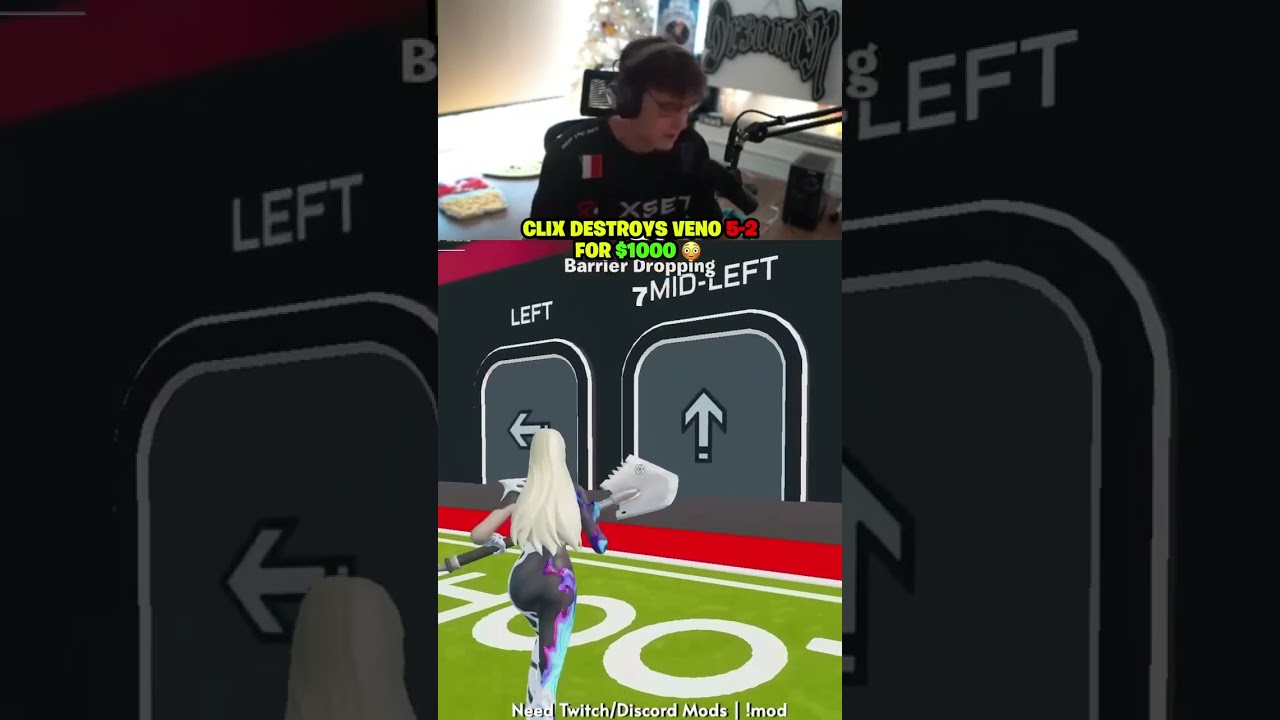 Clix DESTROYS Veno in a 1v1 for $1,000 😳